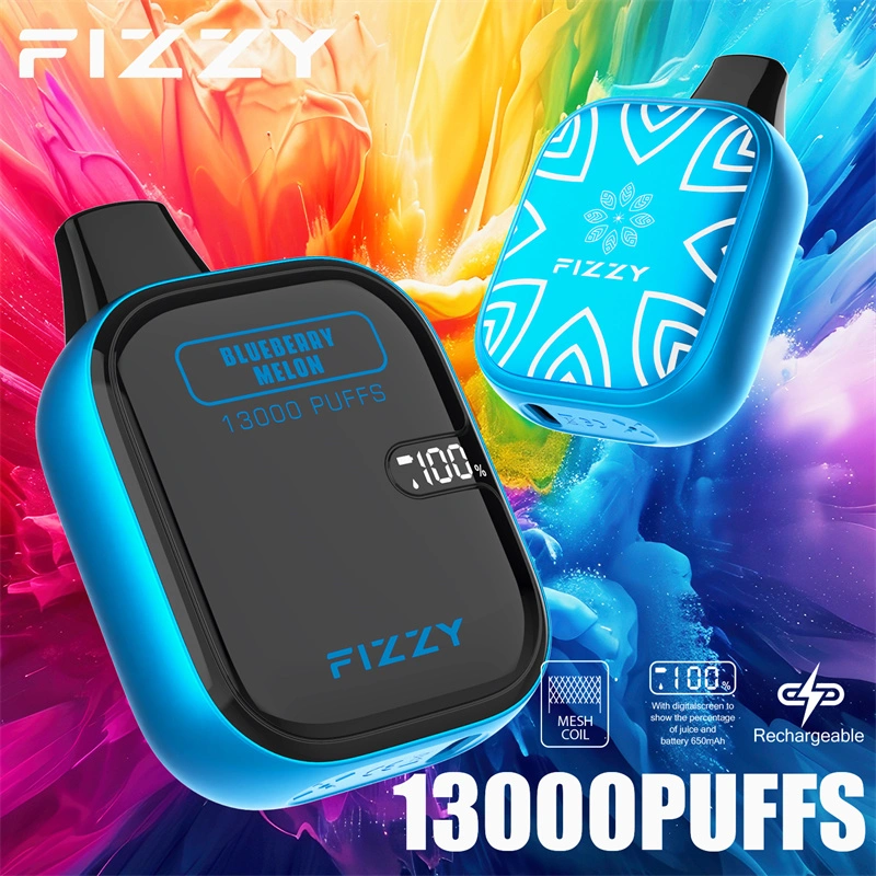 Fizzy Boom 13000 Puffs LED Screen EU Warehouse Wholesale Disposable Vape Puff 13k E Cigarettes