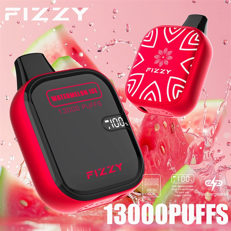 Fizzy Boom 13000 Puffs LED Screen EU Warehouse Wholesale Disposable Vape Puff 13k E Cigarettes