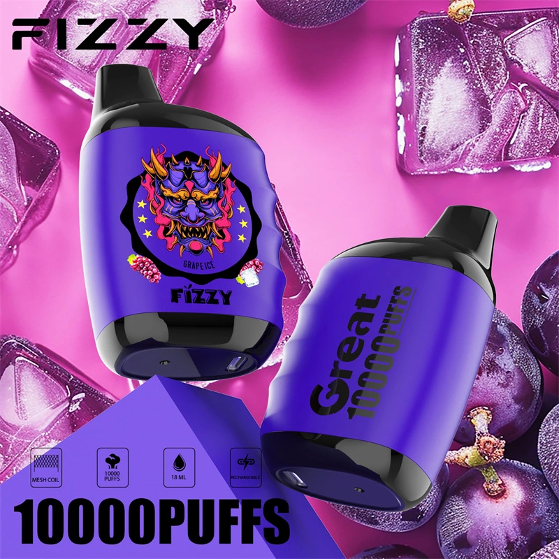 Fizzy Great 10000 Puffs EU Warehouse Wholesale Disposable Vape Puff 10k E Cigarettes