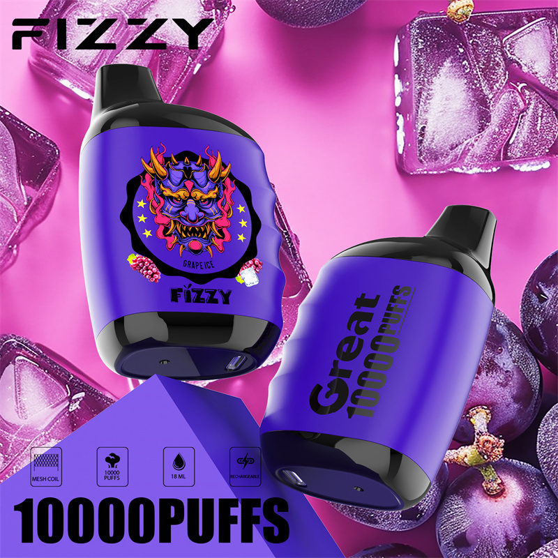 Fizzy Great 10000 Puffs EU Warehouse Wholesale Disposable Vape Puff 10k E Cigarettes