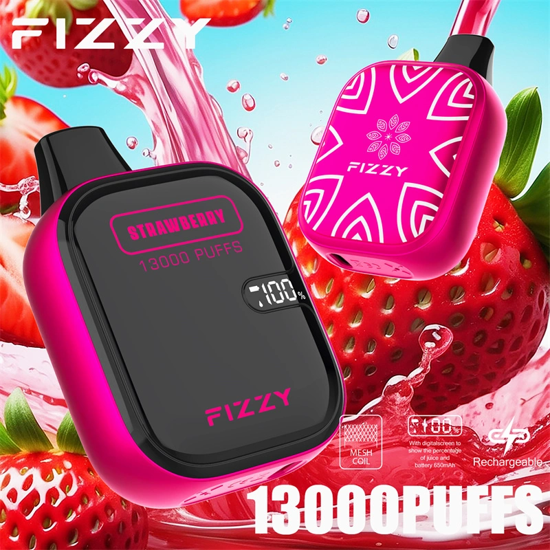 Fizzy Boom 13000 Puffs LED Screen EU Warehouse Wholesale Disposable Vape Puff 13k E Cigarettes