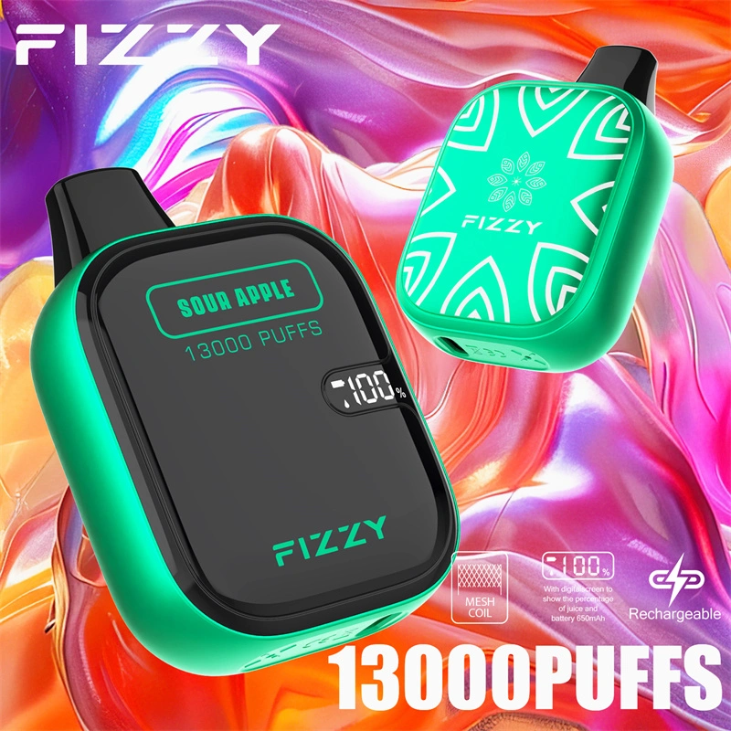 Fizzy Boom 13000 Puffs LED Screen EU Warehouse Wholesale Disposable Vape Puff 13k E Cigarettes