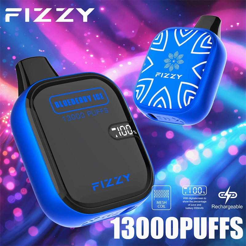 Fizzy Boom 13000 Puffs LED Screen EU Warehouse Wholesale Disposable Vape Puff 13k E Cigarettes