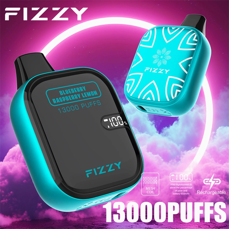 Fizzy Boom 13000 Puffs LED Screen EU Warehouse Wholesale Disposable Vape Puff 13k E Cigarettes