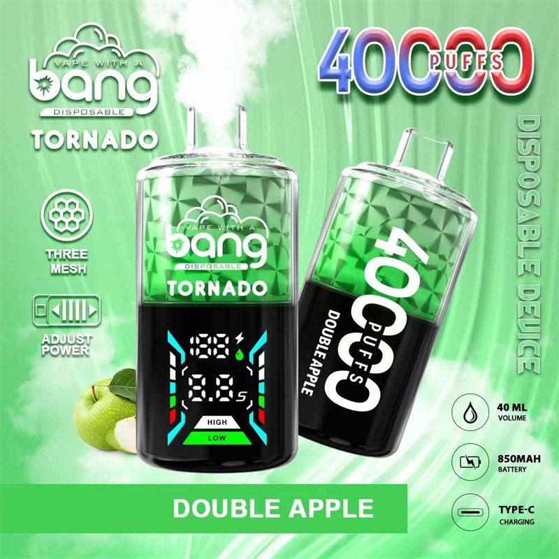 Bang Tornado 40000 Puffs Smart Screen Puff 40K Wholesale Disposable Vape E Cigarettes Three Mesh Adjust Power