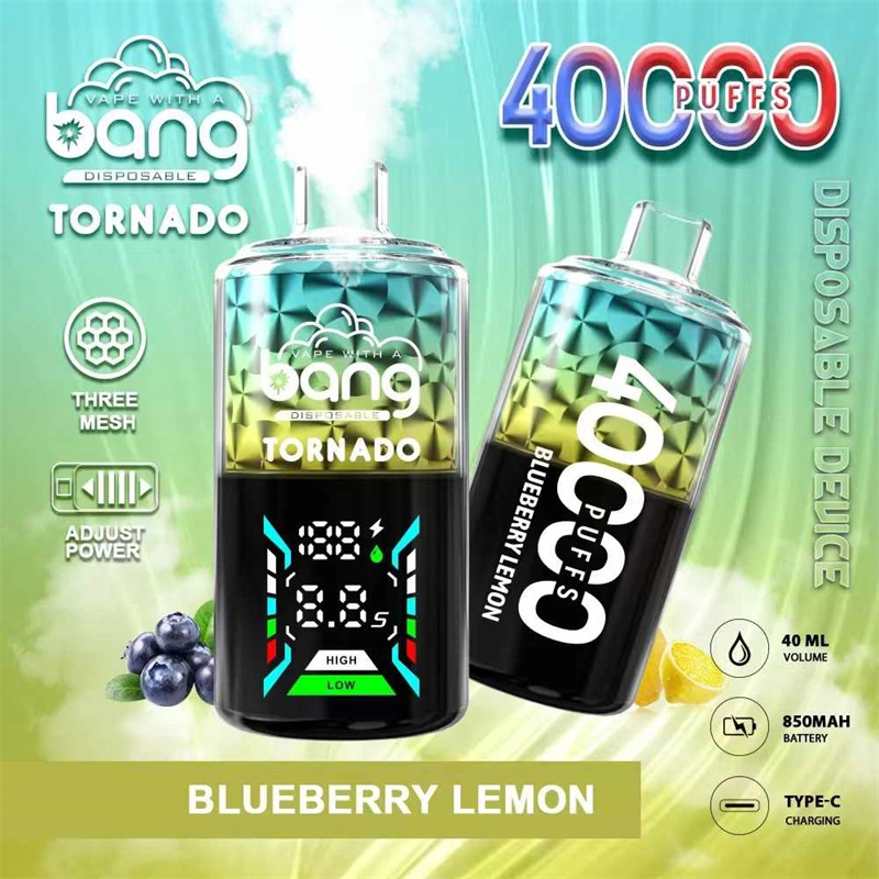 Bang Tornado 40000 Puffs Smart Screen Puff 40K Wholesale Disposable Vape E Cigarettes Three Mesh Adjust Power