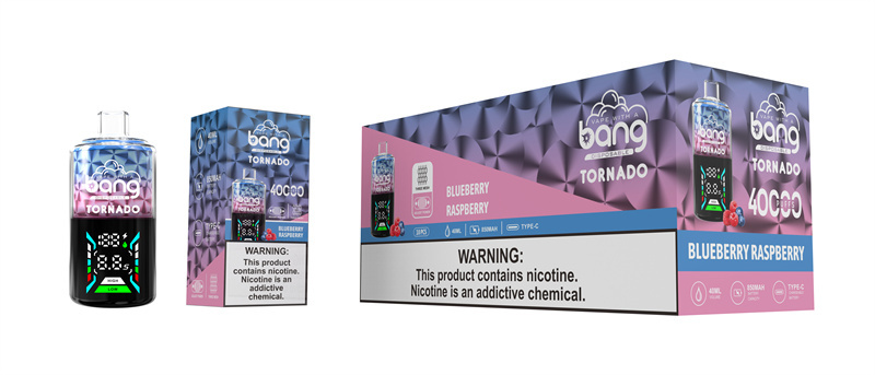 Bang Tornado 40000 Puffs Smart Screen Puff 40K Wholesale Disposable Vape E Cigarettes Three Mesh Adjust Power