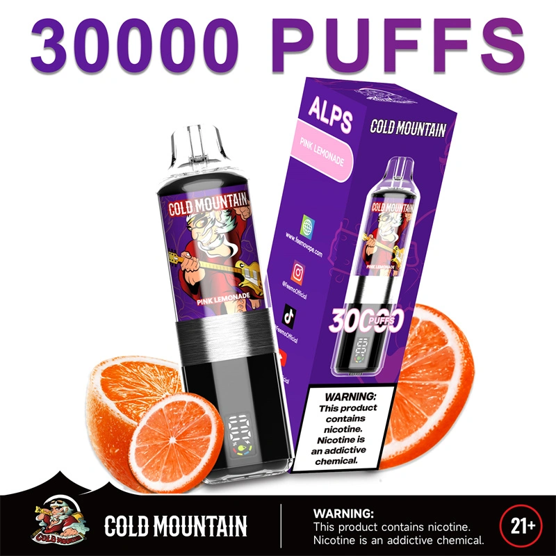 Feemo Cold Mountain 30000 Puffs Alps Smart Screen Display Puff 30k Wholesale Disposable Vape EU Warehouse Electronic Cigarette DTL Shisha Flavors
