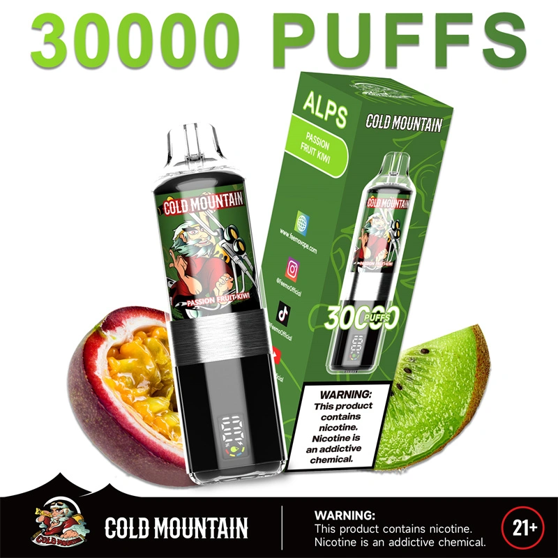 Cold Mountain 30000 Puffs Alps Smart Screen Display Puff 30k Wholesale Disposable Vape EU Warehouse Electronic Cigarette DTL Shisha Flavors