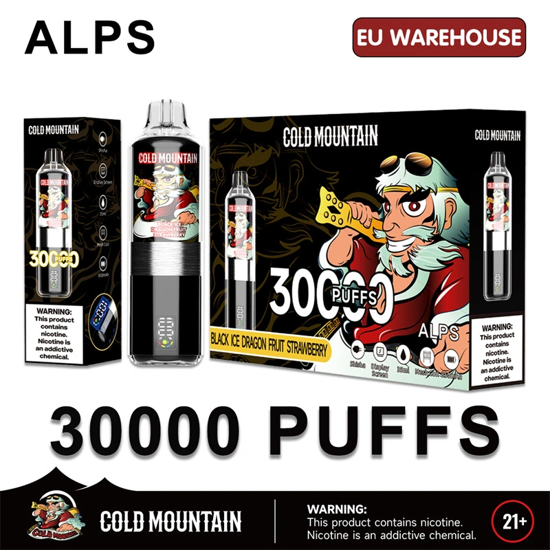 Feemo Cold Mountain 30000 Puffs Alps Smart Screen Display Puff 30k Wholesale Disposable Vape EU Warehouse Electronic Cigarette DTL Shisha Flavors