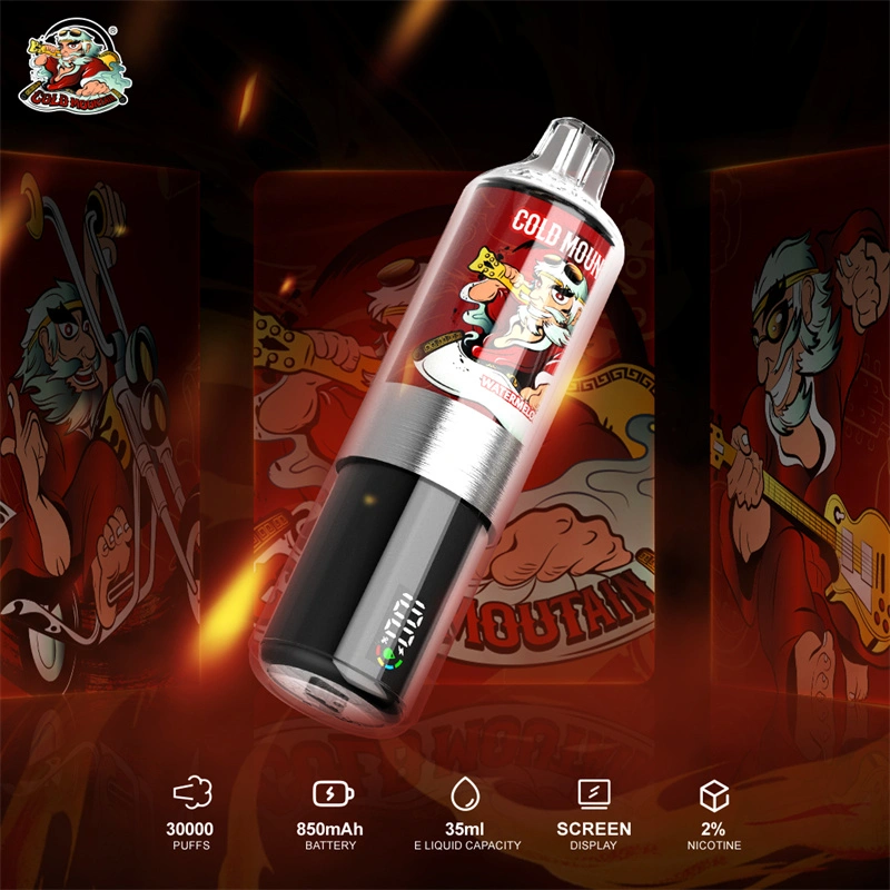 Cold Mountain 30000 Puffs Alps Smart Screen Display Puff 30k Wholesale Disposable Vape EU Warehouse Electronic Cigarette DTL Shisha Flavors