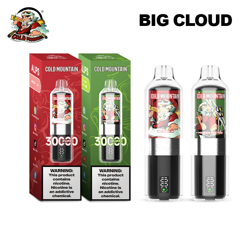 Cold Mountain 30000 Puffs Alps Smart Screen Display Puff 30k Wholesale Disposable Vape EU Warehouse Electronic Cigarette DTL Shisha Flavors