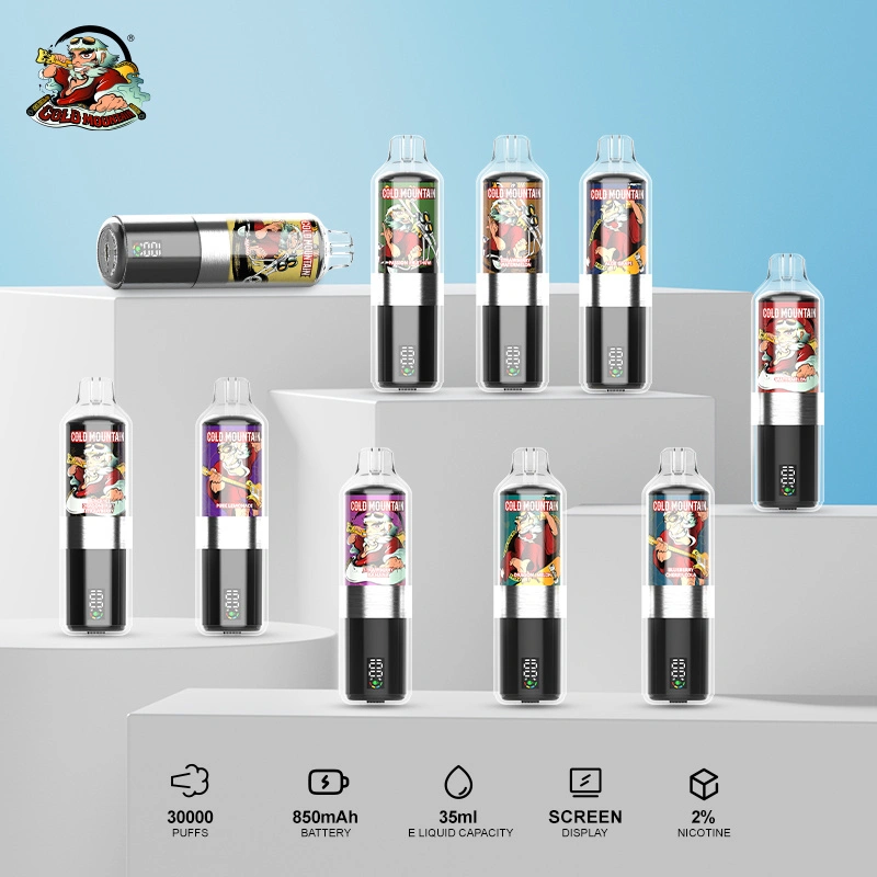Cold Mountain 30000 Puffs Alps Smart Screen Display Puff 30k Wholesale Disposable Vape EU Warehouse Electronic Cigarette DTL Shisha Flavors