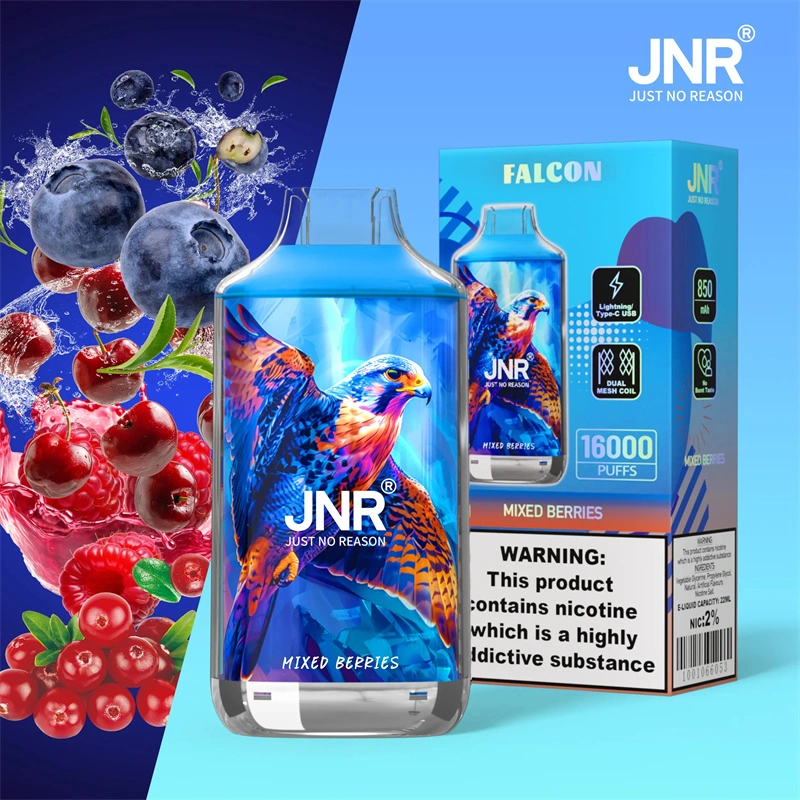JNR Falcon 16000 Puffs Wholesale Disposable Vape Puff 16k Electronic Cigarette Dual Mesh Adjustable Airflow