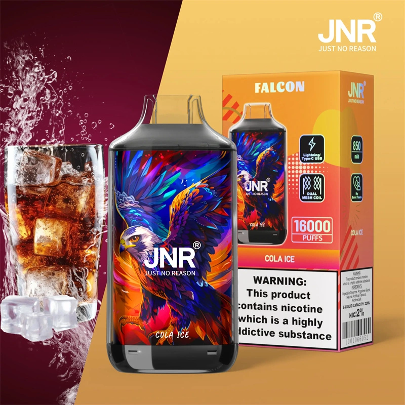 JNR Falcon 16000 Puffs Wholesale Disposable Vape Puff 16k Electronic Cigarette Dual Mesh Adjustable Airflow