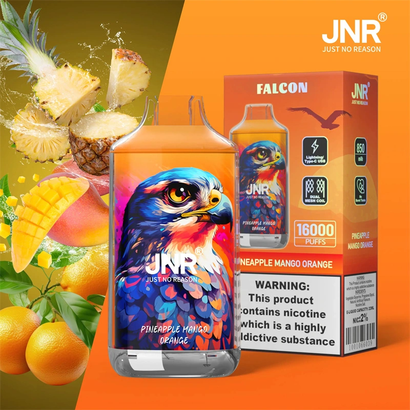 JNR Falcon 16000 Puffs Wholesale Disposable Vape Puff 16k Electronic Cigarette Dual Mesh Adjustable Airflow