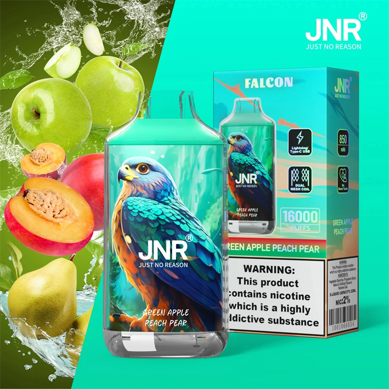 JNR Falcon 16000 Puffs Wholesale Disposable Vape Puff 16k Electronic Cigarette Dual Mesh Adjustable Airflow