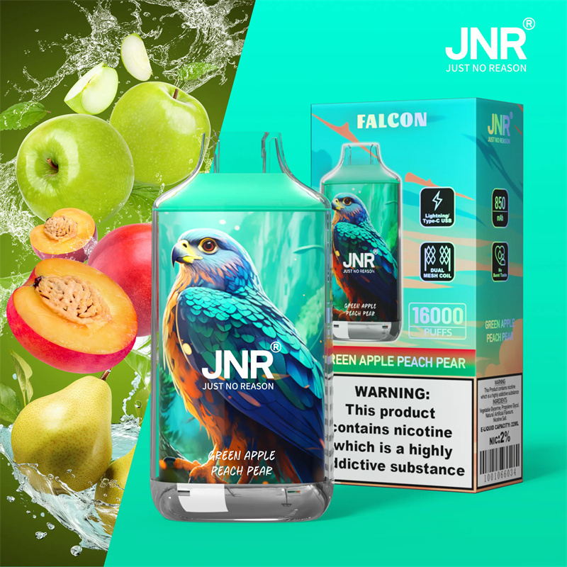 JNR Falcon 16000 Puffs Wholesale Disposable Vape Puff 16k Electronic Cigarette Dual Mesh Adjustable Airflow