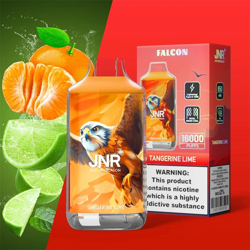 JNR Falcon 16000 Puffs Wholesale Disposable Vape Puff 16k Electronic Cigarette Dual Mesh Adjustable Airflow