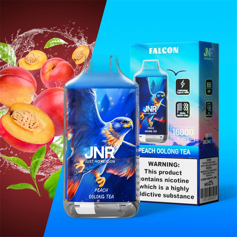 JNR Falcon 16000 Puffs Wholesale Disposable Vape Puff 16k Electronic Cigarette Dual Mesh Adjustable Airflow