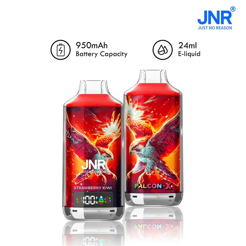 JNR Falcon X 18000 Puffs LED Digital Display Wholesale Disposable Vape Puff 18k Electronic Cigarette Dual Mesh Adjustable Airflow