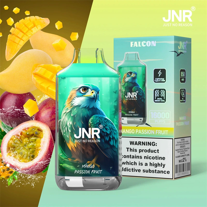 JNR Falcon 16000 Puffs Wholesale Disposable Vape Puff 16k Electronic Cigarette Dual Mesh Adjustable Airflow