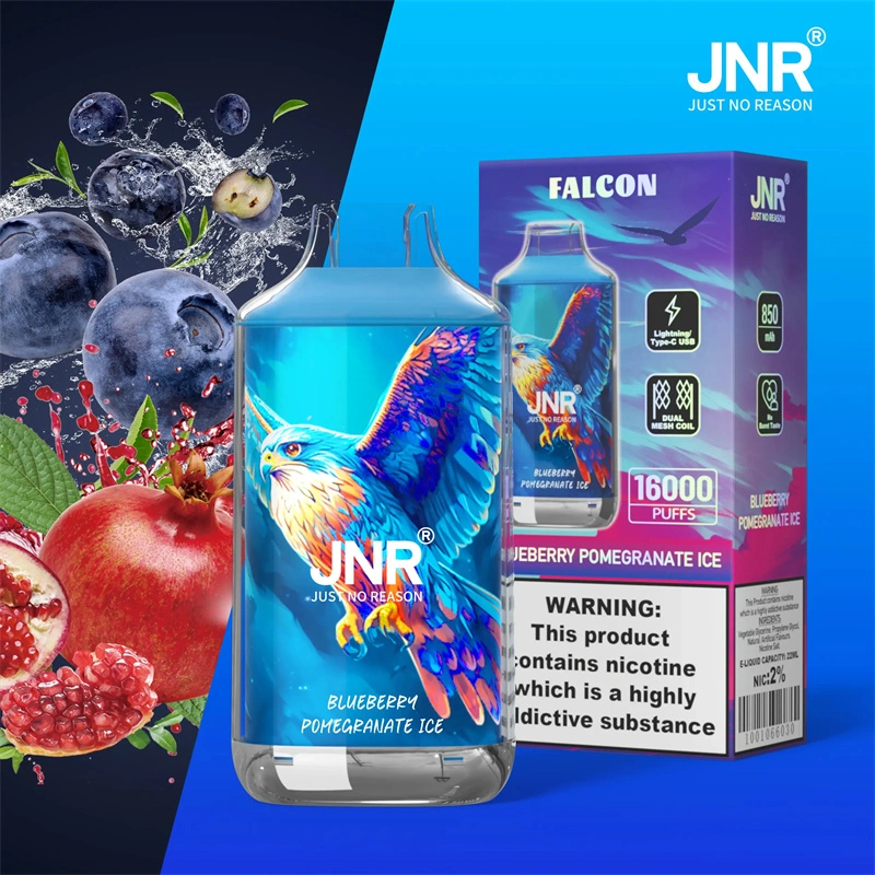 JNR Falcon 16000 Puffs Wholesale Disposable Vape Puff 16k Electronic Cigarette Dual Mesh Adjustable Airflow