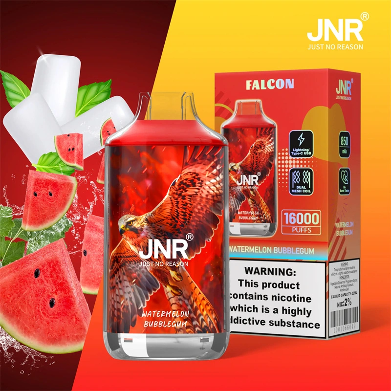 JNR Falcon 16000 Puffs Wholesale Disposable Vape Puff 16k Electronic Cigarette Dual Mesh Adjustable Airflow