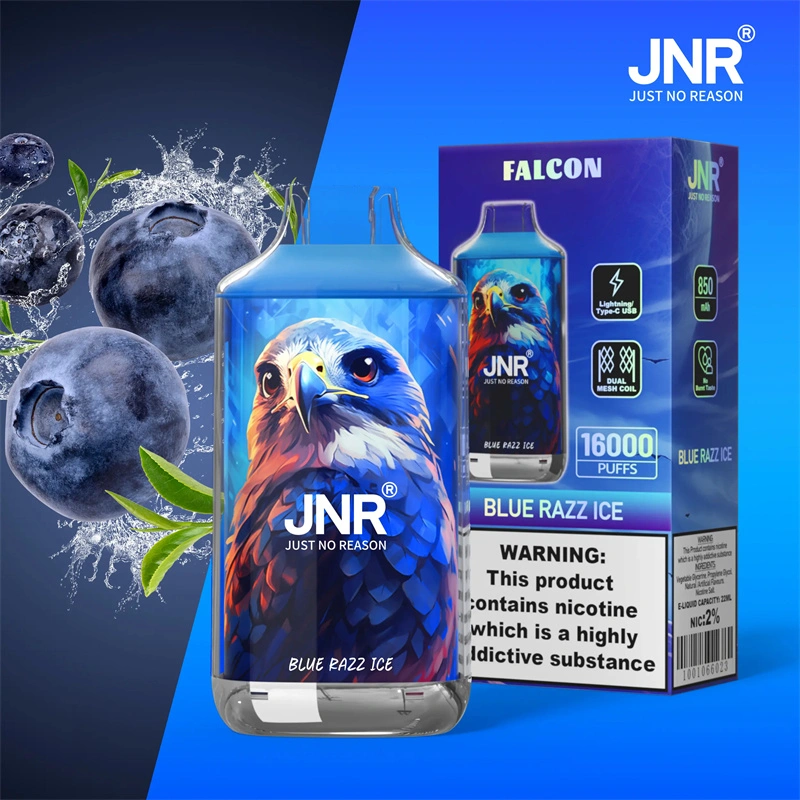 JNR Falcon 16000 Puffs Wholesale Disposable Vape Puff 16k Electronic Cigarette Dual Mesh Adjustable Airflow
