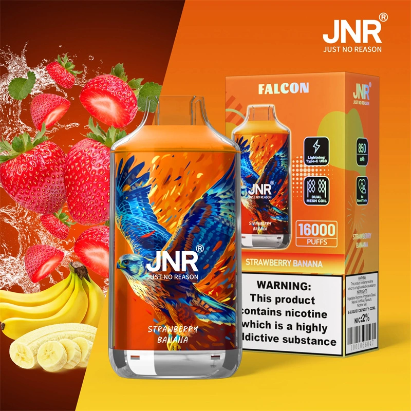 JNR Falcon 16000 Puffs Wholesale Disposable Vape Puff 16k Electronic Cigarette Dual Mesh Adjustable Airflow