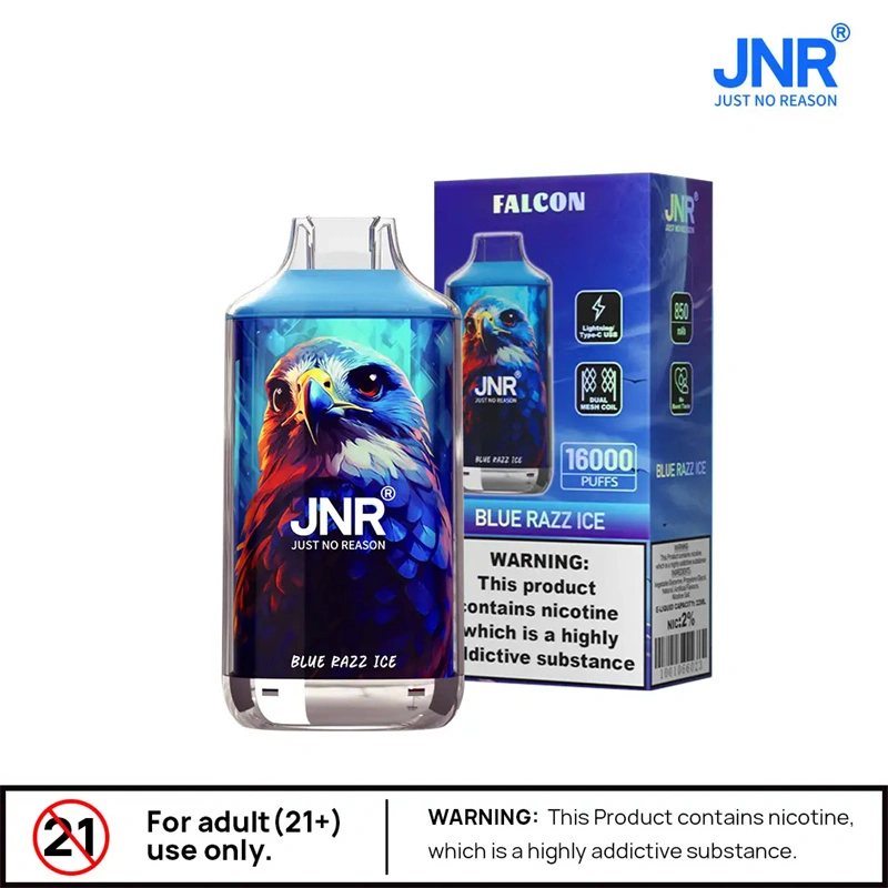 JNR Falcon 16000 Puffs Wholesale Disposable Vape Puff 16k Electronic Cigarette Dual Mesh Adjustable Airflow