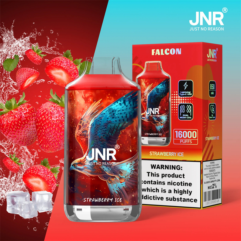 JNR Falcon 16000 Puffs Wholesale Disposable Vape Puff 16k Electronic Cigarette Dual Mesh Adjustable Airflow