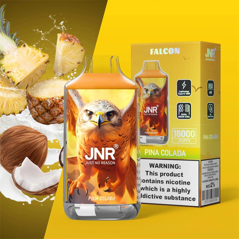 JNR Falcon 16000 Puffs Wholesale Disposable Vape Puff 16k Electronic Cigarette Dual Mesh Adjustable Airflow