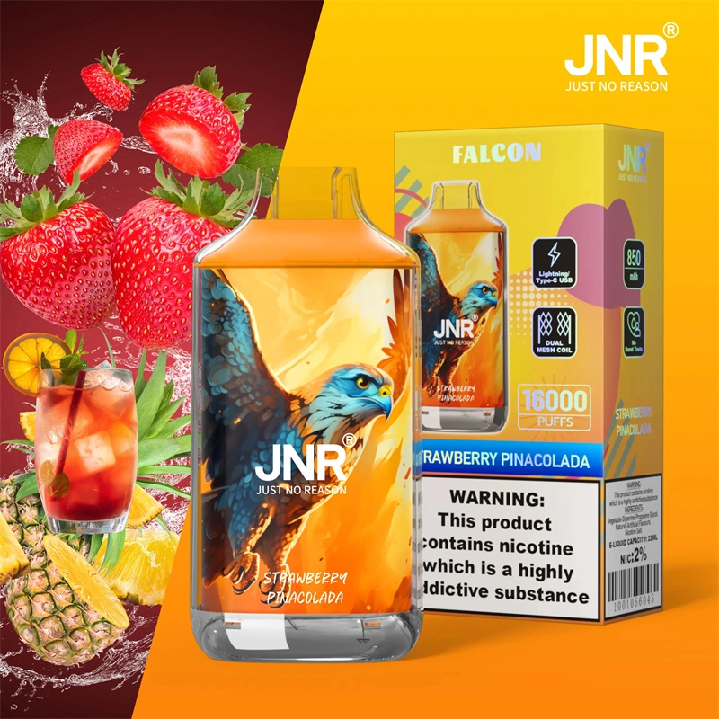 JNR Falcon 16000 Puffs Wholesale Disposable Vape Puff 16k Electronic Cigarette Dual Mesh Adjustable Airflow
