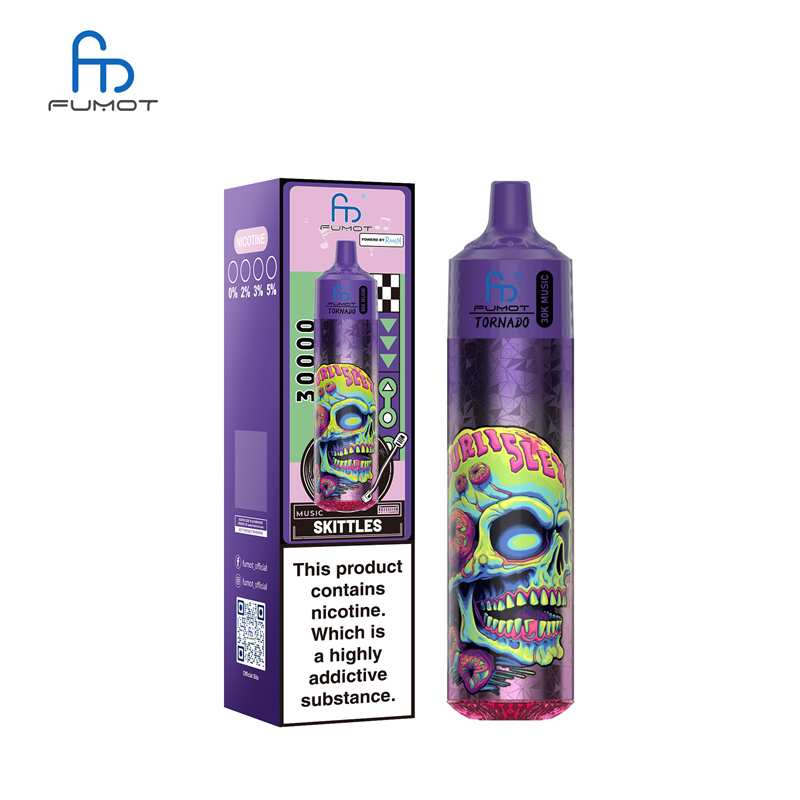 Fumot Randm Tornado 30000 Puffs Music Wholesale Disposable Vape Puff 30k Electronic Cigarette LED Light