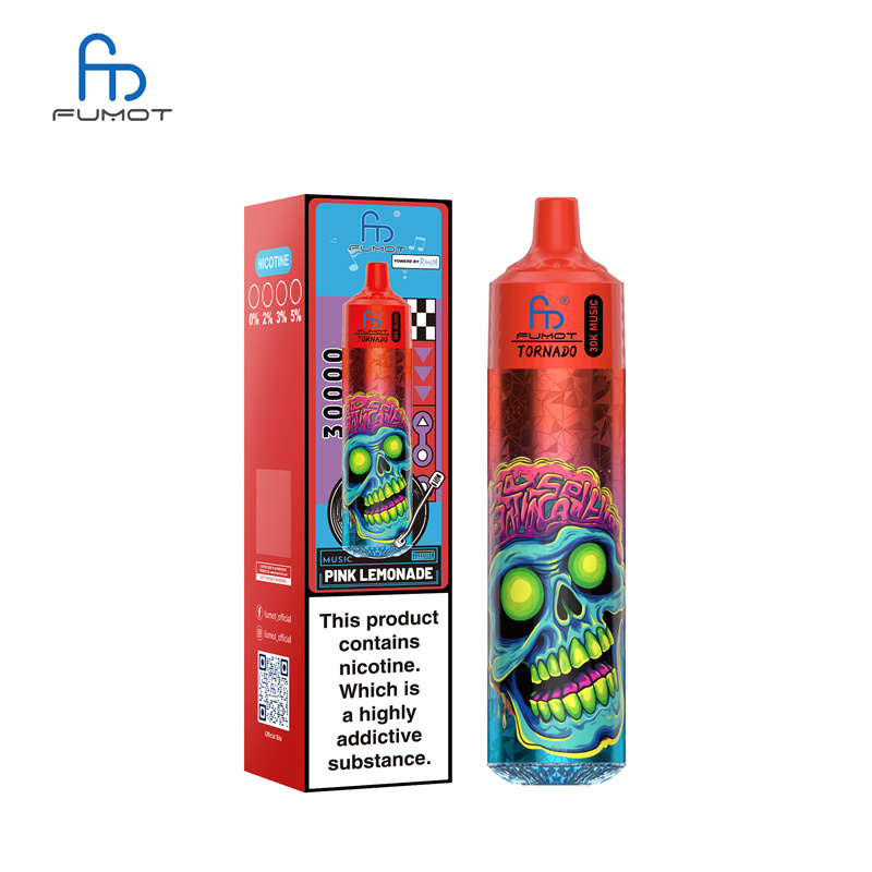 Fumot Randm Tornado 30000 Puffs Music Wholesale Disposable Vape Puff 30k Electronic Cigarette LED Light