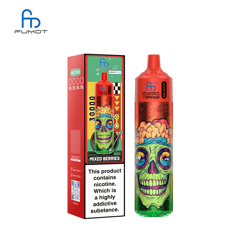 Fumot Randm Tornado 30000 Puffs Music Wholesale Disposable Vape Puff 30k Electronic Cigarette LED Light