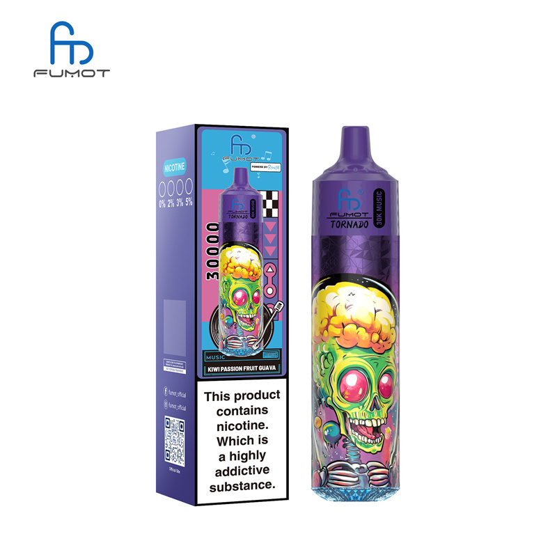 Fumot Randm Tornado 30000 Puffs Music Wholesale Disposable Vape Puff 30k Electronic Cigarette LED Light