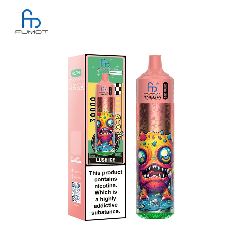 Fumot Randm Tornado 30000 Puffs Music Wholesale Disposable Vape Puff 30k Electronic Cigarette LED Light