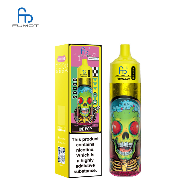 Fumot Randm Tornado 30000 Puffs Music Wholesale Disposable Vape Puff 30k Electronic Cigarette LED Light