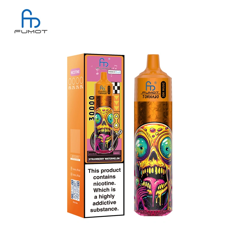 Fumot Randm Tornado 30000 Puffs Music Wholesale Disposable Vape Puff 30k Electronic Cigarette LED Light