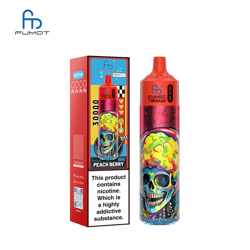 Fumot Randm Tornado 30000 Puffs Music Wholesale Disposable Vape Puff 30k Electronic Cigarette LED Light