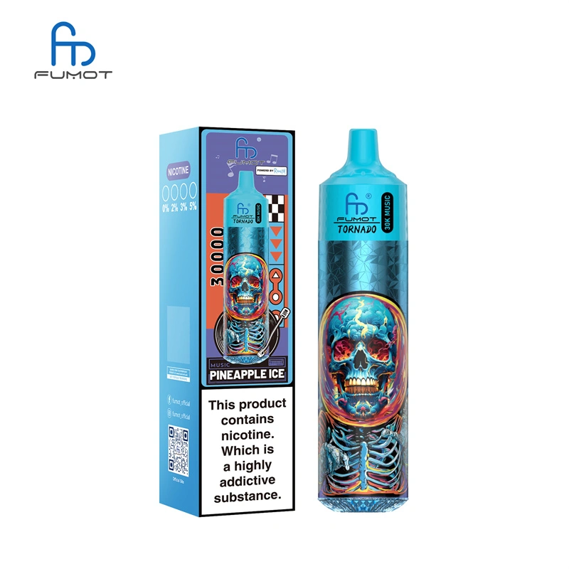 Fumot Randm Tornado 30000 Puffs Music Wholesale Disposable Vape Puff 30k Electronic Cigarette LED Light