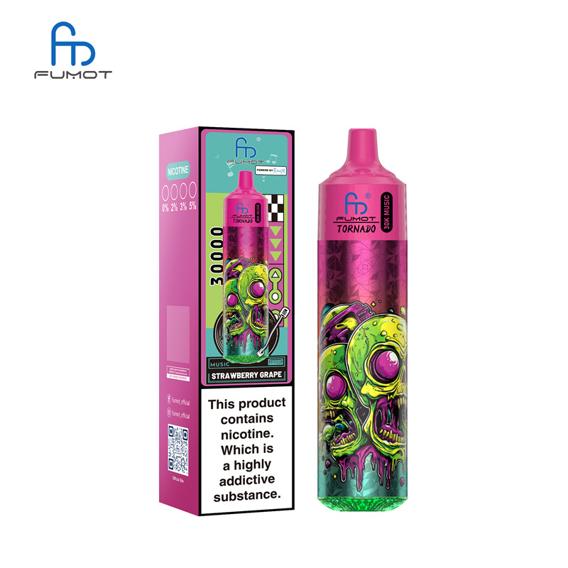 Fumot Randm Tornado 30000 Puffs Music Wholesale Disposable Vape Puff 30k Electronic Cigarette LED Light
