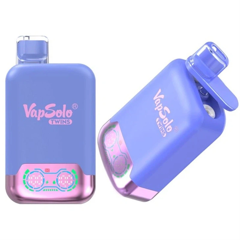 Vapsolo Twins 20000 Puffs Dual Flavors Smart Screen Puff 20k Wholesale Disposable Vape EU Warehouse Electronic Cigarette