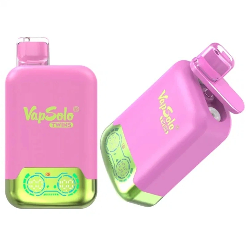 Vapsolo Twins 20000 Puffs Dual Flavors Smart Screen Wholesale Disposable Vape Puff 20k Electronic Cigarette Dual Tank