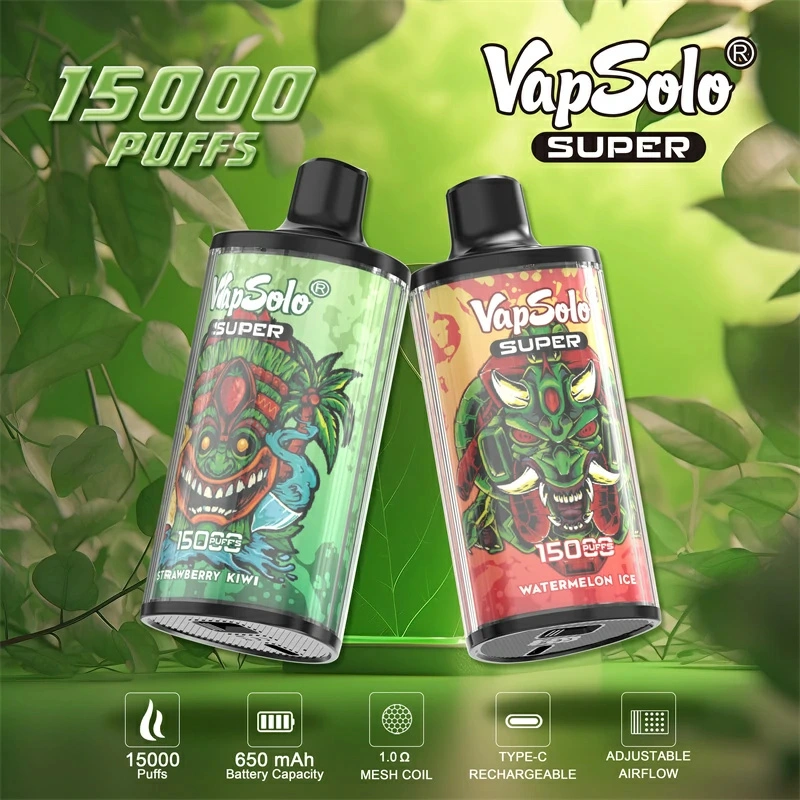Vapsolo Super 15000 Puffs Wholesale Disposable Vape Puff 15k Electronic Cigarette Adjustable Airflow
