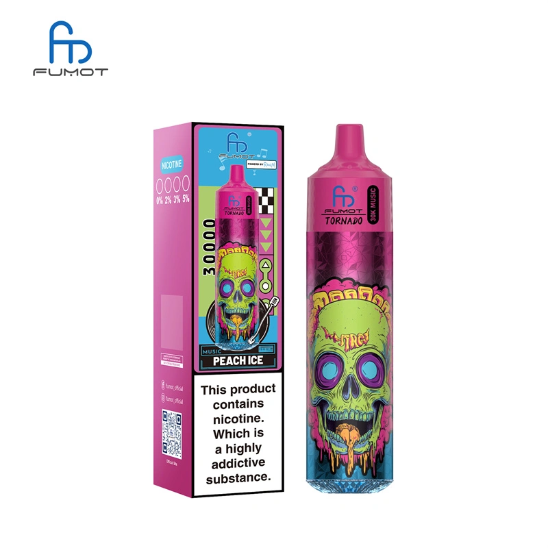 Fumot Randm Tornado 30000 Puffs Music Wholesale Disposable Vape Puff 30k Electronic Cigarette LED Light