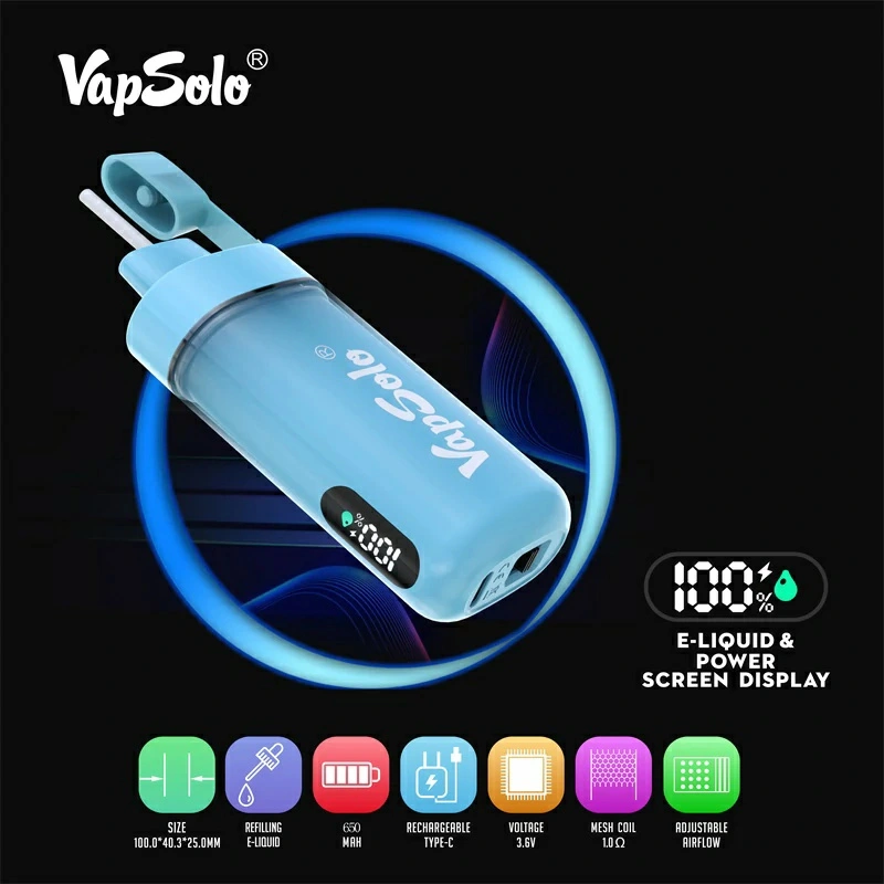 Vapsolo Tornado Pro 12000 Puffs Smart Screen Puff 12k Wholesale Disposable Vape Electronic Cigarette Adjustable Airflow