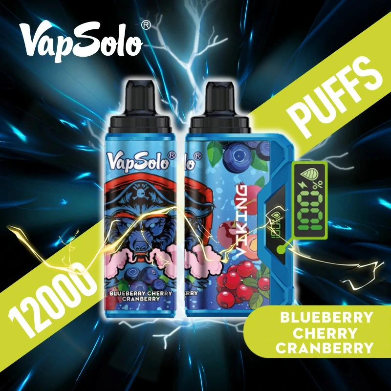Vapsolo Viking 12000 Puffs LCD Screen Puff 12k Wholesale Disposable Vape Electronic Cigarette Adjustable Airflow